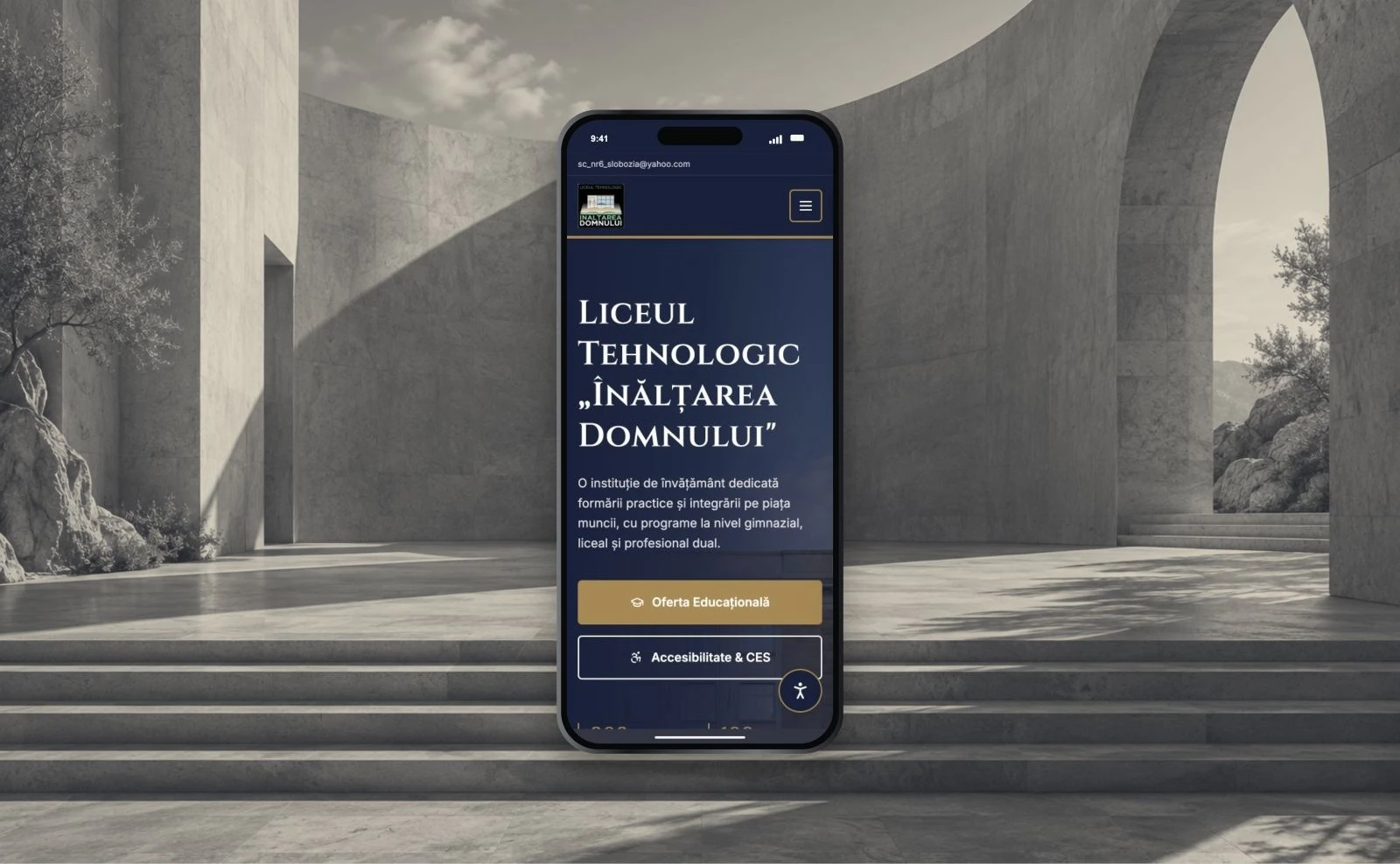 LTID — website desktop și mobil