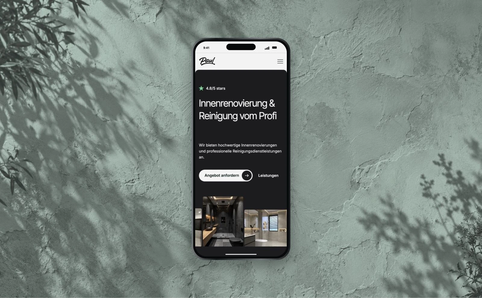 Paul Grup Service — website desktop și mobil